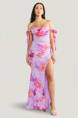 Allegra Off Shoulder Maxi Dress