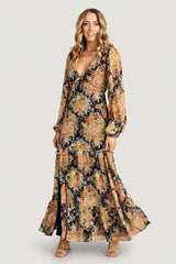 Bowman Deep V Maxi Dress