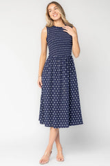 Alex Smocked Midi Dress