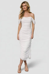 Alessandra Mesh Midi Dress