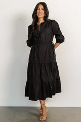 Santa Fe Poplin Midi Dress