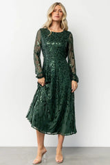 Kalla Sequin Midi Dress