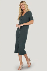 Alicia Ribbed Midi Dress
