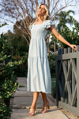 Jacie Smocked Midi Dress