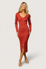 Fairmount Ribbed Midi Dress