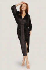 Ciara Ruched Midi Dress