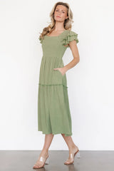 Jacie Smocked Midi Dress