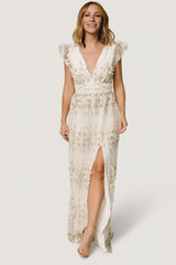 Eva Embroidered Maxi Dress