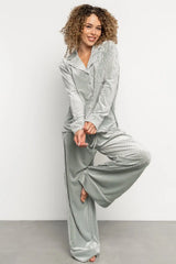 Klara Ribbed Velvet Pajama Set