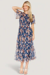 Mara Embroidered Tulle Dress