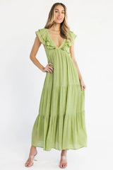 Mika Ruffle Maxi Dress