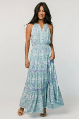 Meline Button Front Maxi Dress