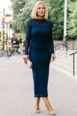 Darya Mesh Midi Dress