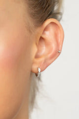 Halo Huggie Hoop Earrings