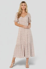Mathilda Button Maxi Dress