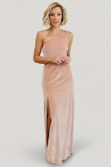 Tatiana Velvet One Shoulder Maxi Dress