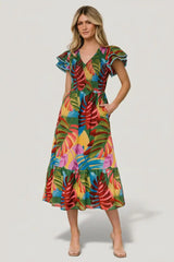 Marielle Smocked Midi Dress