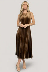 Annika Velvet Midi Dress