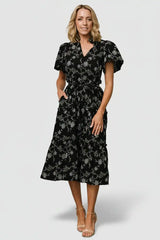 Odeya Tiered Midi Dress