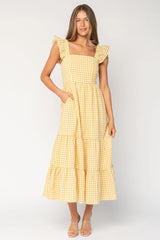 Campbell Gingham Maxi Dress