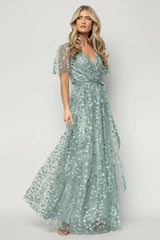 Marseille Embossed Maxi Dress
