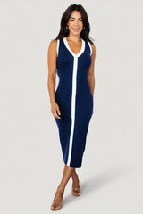 Coley Ribbed Button Dress