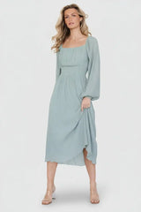 Dalton Pleated Midi Dress