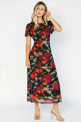 Briony Mesh Maxi Dress