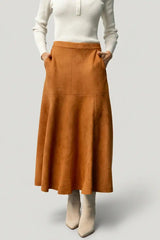 Tona Faux Suede Skirt