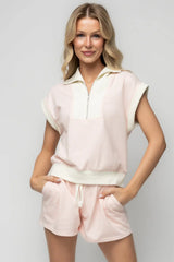 Leah Half Zip Lounge Set