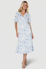Amelie Wrap Midi Dress