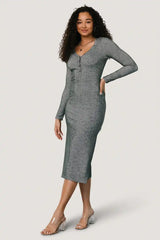 Denver Ribbed Midi Dress