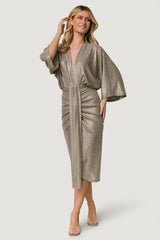 Ciara Ruched Midi Dress