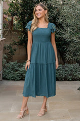 Jacie Smocked Midi Dress
