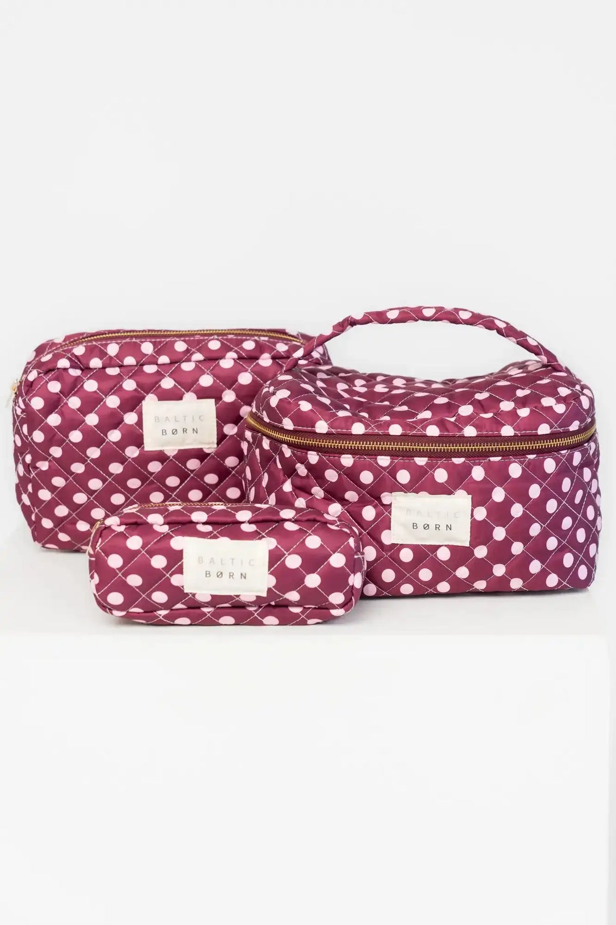 Kelani Quilted Cosmetic Bag Set