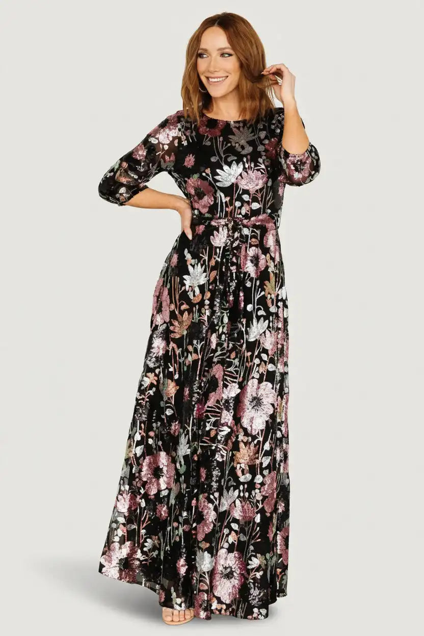 Destiny Sequin Maxi Dress