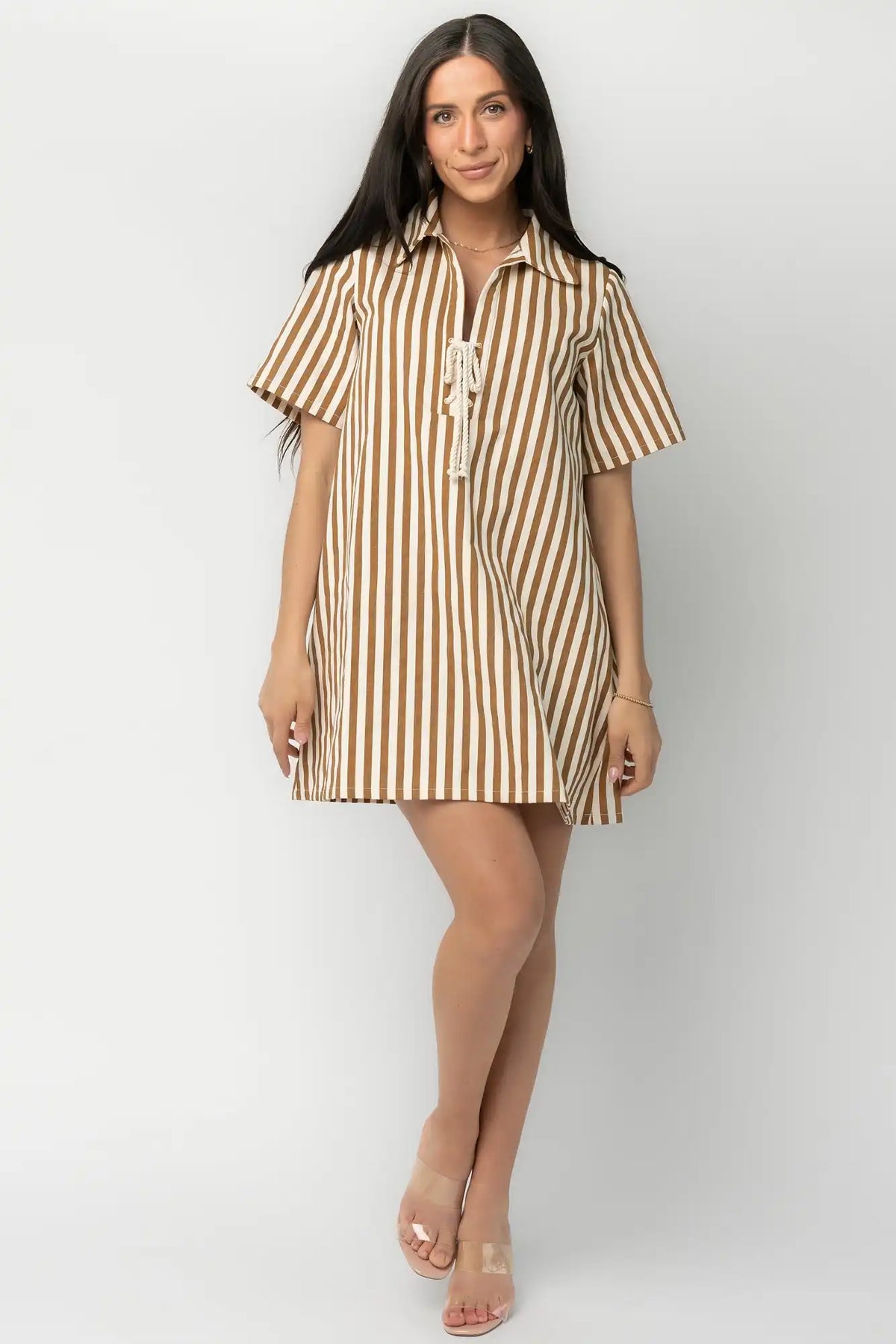 Kyler Striped Short Dress