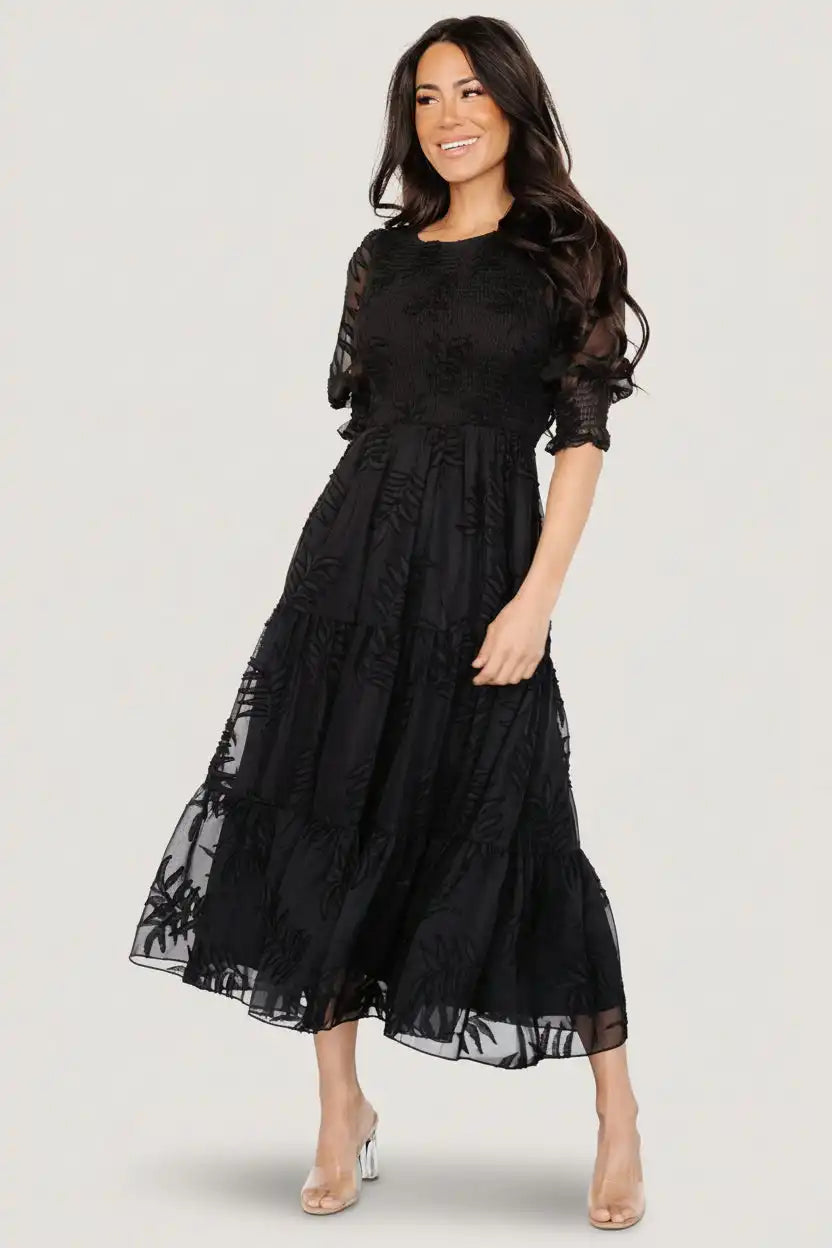 Nellie Smocked Midi Dress