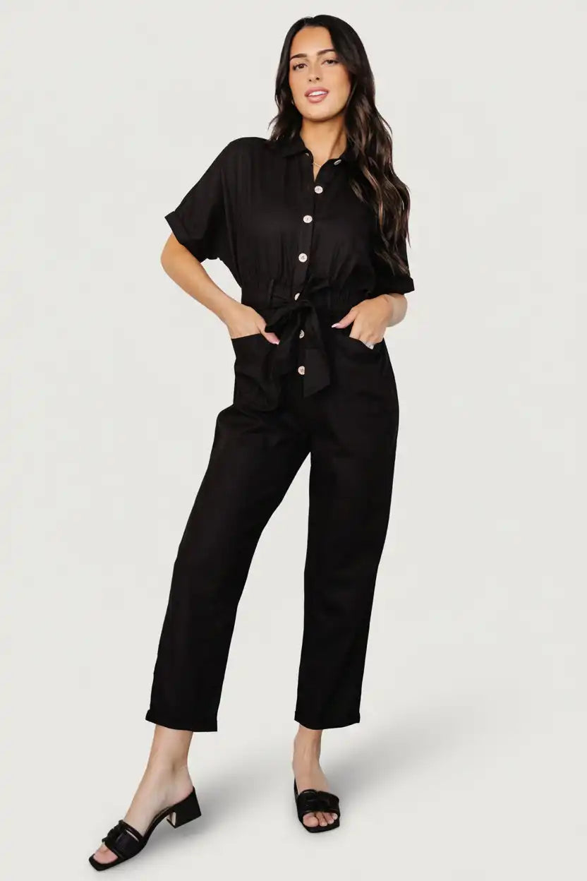 Dallas Button Up Jumpsuit