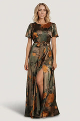 Agnes Satin Maxi Dress