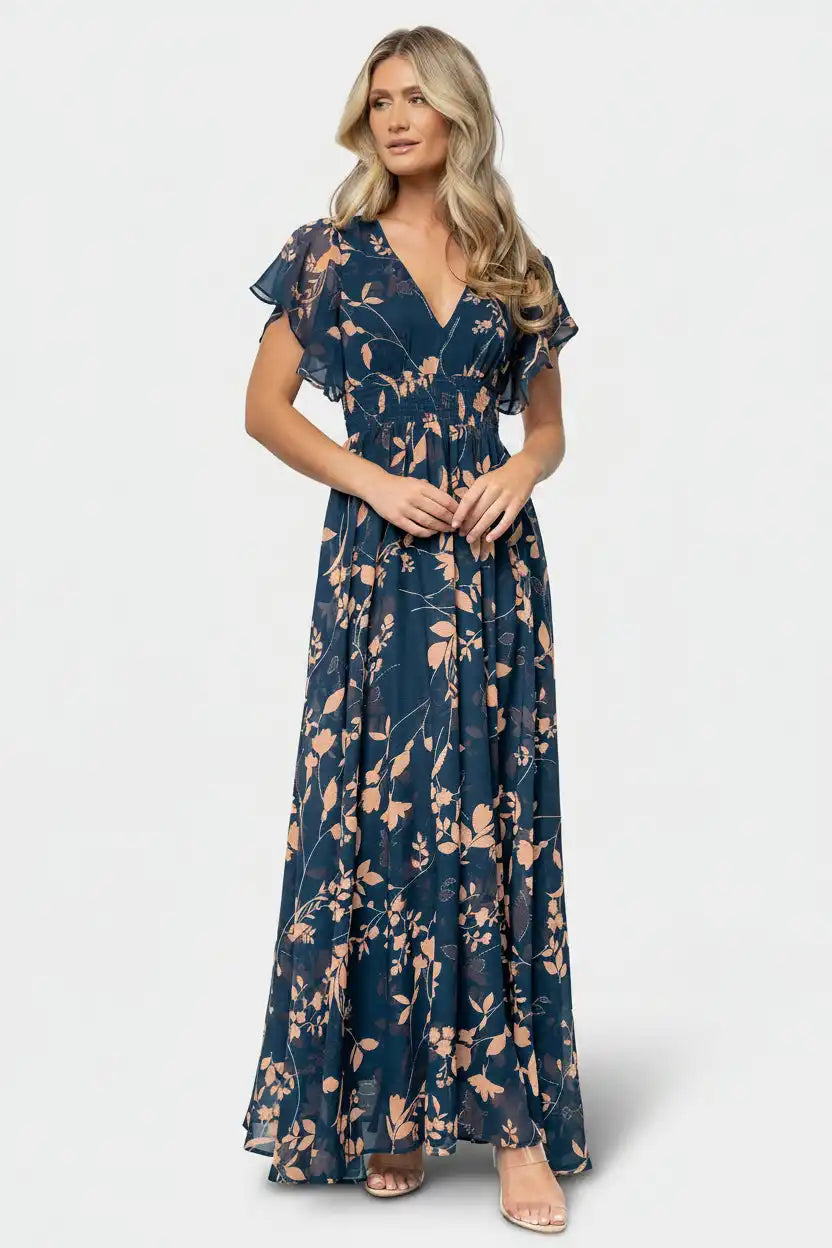 Lynlee Metallic Maxi Dress