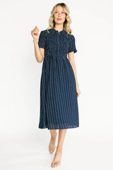 Dottie Striped Midi Dress