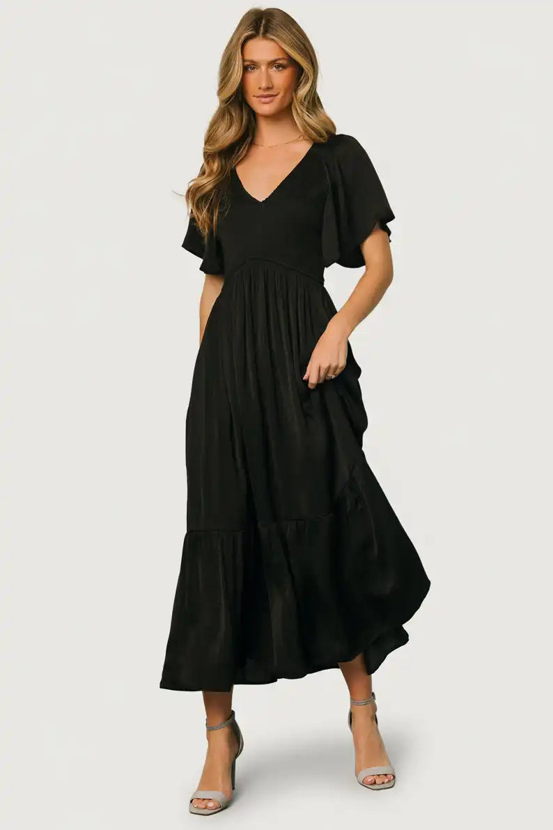 Lovell Smocked Midi Dress
