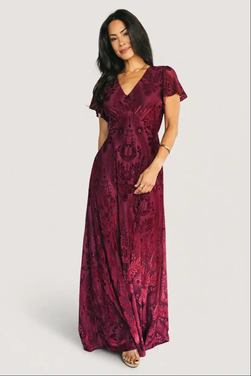 Kimberly Velvet Maxi Dress