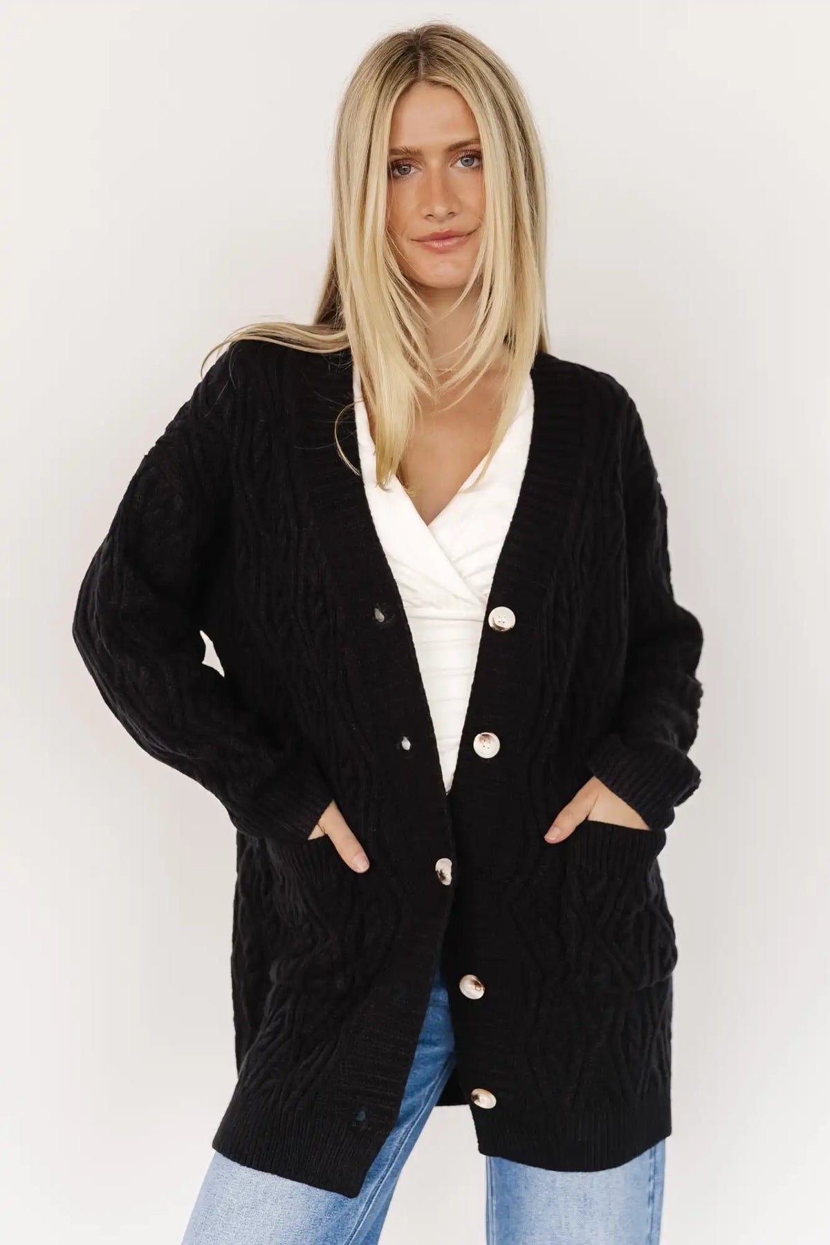 Alberta Cable Knit Cardigan