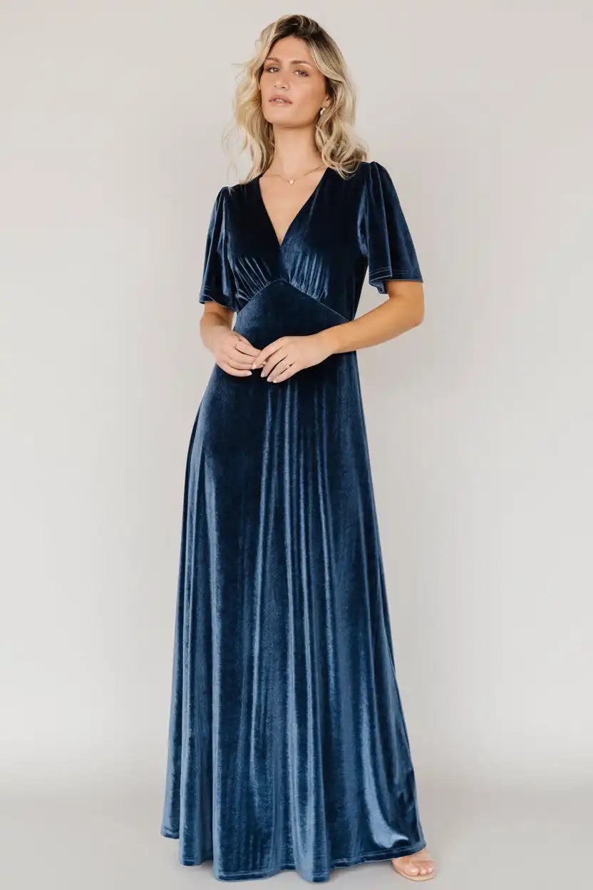 Vivian Velvet Maxi Dress