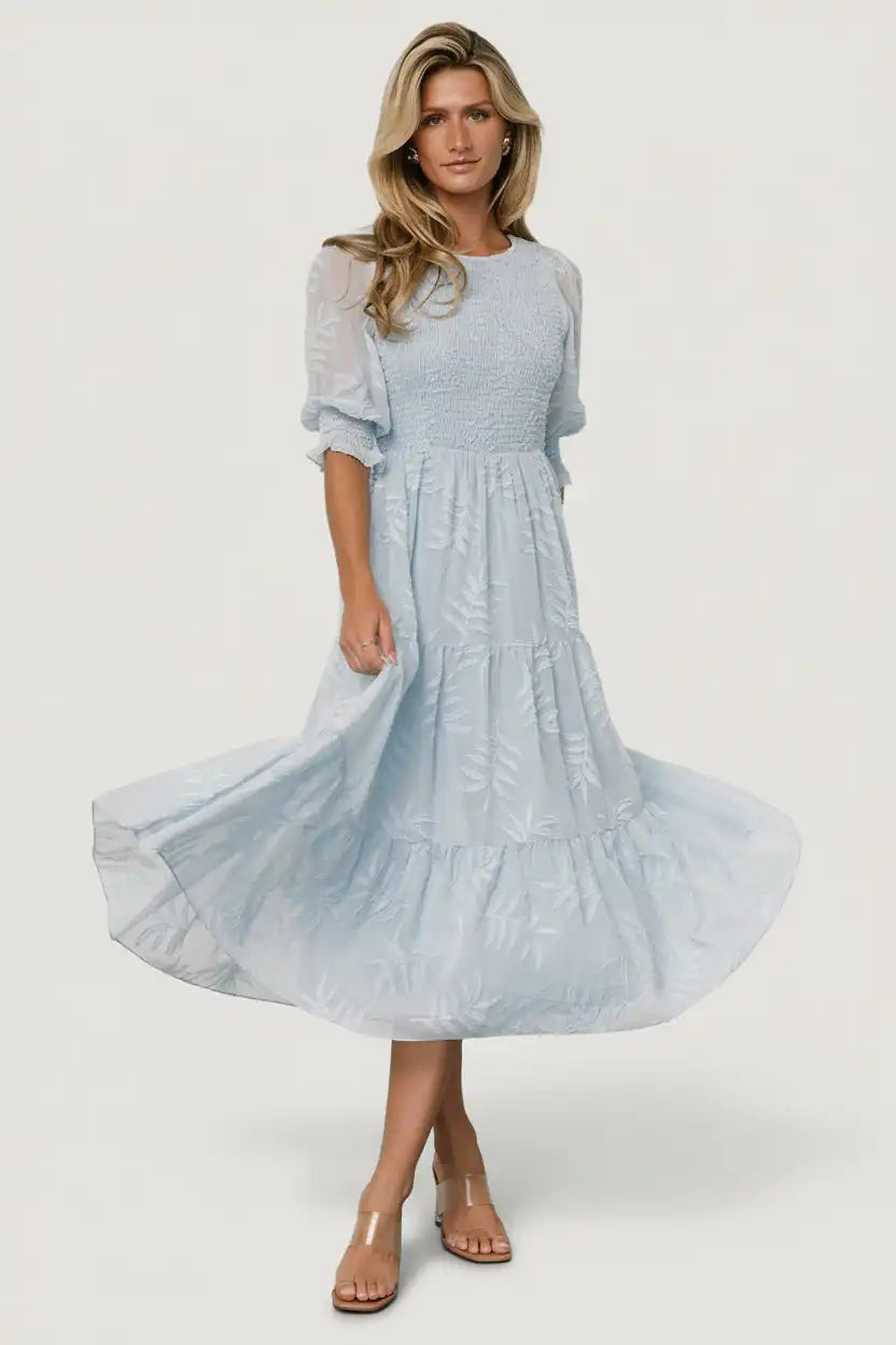 Nellie Smocked Midi Dress