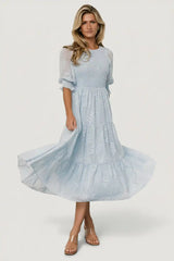 Nellie Smocked Midi Dress