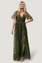 Marseille Embossed Maxi Dress