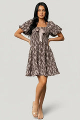 Anastasia Bow Short Dress